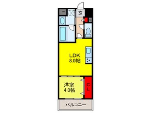 スタシオン河内山本の物件間取画像